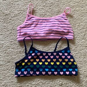 Old Navy size large "10 through 12" cotton kids bras